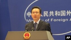 中國外交部發言人洪磊(資料照片)