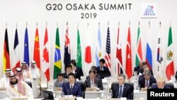 Pertemuan para pemimpin G20 sebelum terjadinya pandemi COVID-19 di Osaka, Jepang 28 Juni 2019 (foto: ilustrasi). 