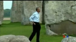 2014-09-06 美國之音視頻新聞: 奧巴馬到訪英國巨大石柱群