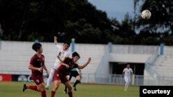 မြန်မာအမျိုးသမီးအသင်း ထိုင်းကို အရေးနိမ့်ပြီး ဖိုင်နယ်နဲ့လွဲချော်