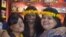 Laxmi Agarwal (center), an icon among acid attack survivors, says they too have a right to hopes and dreams. (A. Pasricha for VOA)