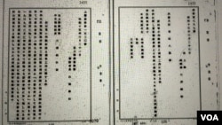 远藤誉选择美国之音作为首次公开她在外务省外交史料馆找到的档案（美国之音歌篮拍摄）