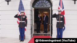 عکسی از دیدار چندماه پیش دونالد ترامپ و نخست وزیر بریتانیا در کاخ سفید 