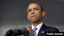 President Barack Obama delivers a commecement speech at West Point Military Academy. May 28, 2014.