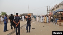 Après une explosion à Kano, le 18 novembre 2015. (AP Photo/Muhammed Giginyu)