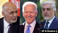 Presiden AS Joe Biden akan mengundang Presiden Afghanistan Ashraf Ghani (kiri) dan tokoh yang memimpin upaya perdamaian Afghanistan, Abdullah Abdullah (kanan).