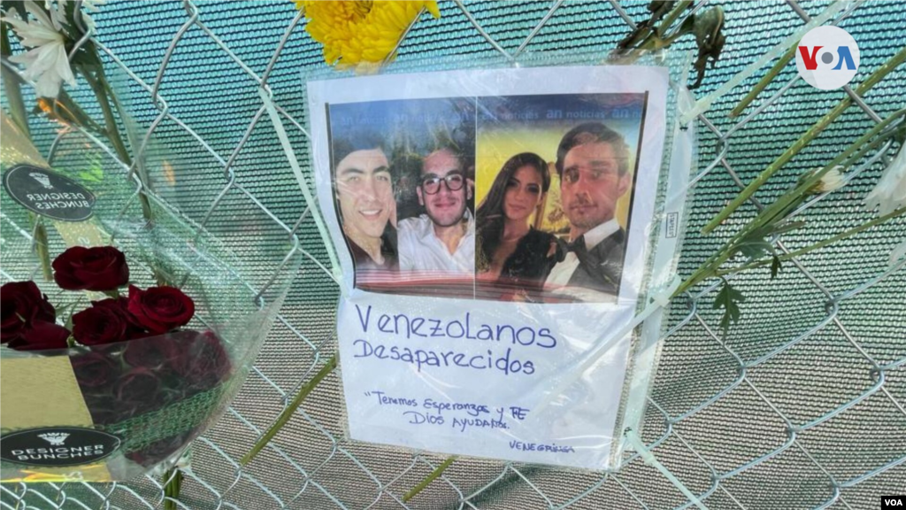 La imagen muestra de cerca los rostros de personas que identifican como venezolanos desaparecidos. 