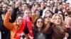 Tunisian teachers protest for better work conditions and higher wages,near the prime minister's office in Tunis, Tunisia, Feb. 6, 2019. 