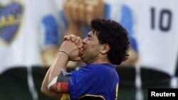 Legenda sepak bola Argentina, Diego Maradona (foto: dok). 