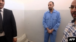 Saadi Kadhafi, à la prison d'Al-Hadba, à Tripoli, le 10 août 2015.