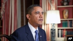 US President Barack Obama delivers the weekly speech, 30 Jan 2010