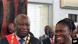 Laurent Gbagbo et son épouse Simone