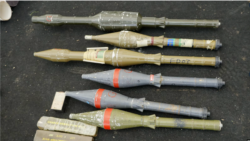 In December 2023, the Israeli military detailed North Korean weapons seized from Hamas. The first and third weapons (top to bottom) are anti-tank rockets Hamas built using rocket motors from North Korea's F-7. The 2nd weapon and remaining 3 are F-7s. Picture credit: VOA/Jiha Ham