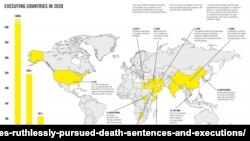 국제앰네스티가 지난해 전 세계적으로 최소 483건의 사형이 집행됐다고 밝혔다.