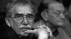 In this 2003 photo released by the Fundación Nuevo Periodismo Iberoamericano (FNPI), Colombian Nobel laureate Gabriel Garcia Marquez, left, is seen in Monterrey, Mexico. 