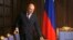 FILE - Russian Finance Minister Anton Siluanov arrives to attend a cabinet meeting at the Gorky residence outside Moscow, Russia, July 8, 2019. 