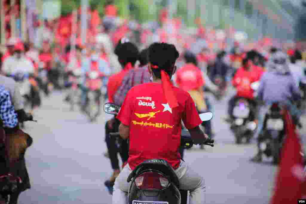 ကျောက်ဆည်မြို့ NLD မဲဆွယ်စည်းရုံးပွဲ မြင်ကွင်းများ။ (အောက်တိုဘာ ၂၅၊ ၂၀၂၀)