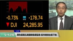 VOA连线(方冰)：黑色星期五美国销售额猛增，股市继续全面下挫
