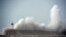 Waves crash over Newhaven Lighthouse on the south coast of England on Feb. 8, 2016, as the latest storm hits the country.