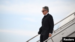 Le secrétaire d'État américain Antony Blinken à son arrivée dans la ville d'Aqaba, en Jordanie, le 12 décembre 2024. Reuters / Andrew Caballero-Reynolds