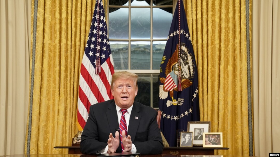 Presiden Amerika Serikat Donald Trump di Gedung Putih, Washington, D.C., 8 Januari 2019. (Foto: dok).