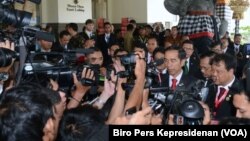 Presiden Joko Widodo memberikan keterangan di Nusa Dua Bali Kamis (11/8). (Foto: Biro Pers Kepresidenan)