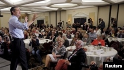 Republican presidential candidate U.S. Senator Ted Cruz (R-TX) speaks at the First in the Nation Republican Leadership Conference in Nashua, New Hampshire, April 18, 2015. 