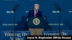 President Donald Trump delivers remarks at the White House AI Summit in Washington, D.C. July 23, 2025. (Official White House Photo by Joyce N. Boghosian)