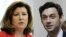 From left, Georgia congressional candidates Republican Karen Handel and Democrat Jon Ossoff.