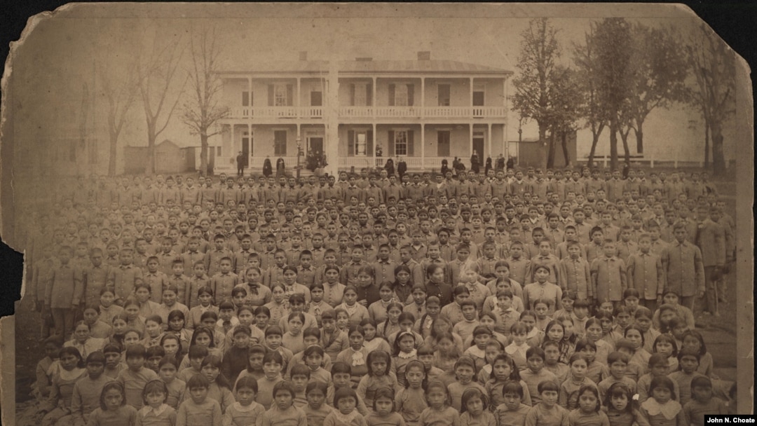 Carlisle Indian School in 1884; 375 students. (John N. Choate/Courtesy image)