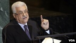 Presiden Palestina Mahmoud Abbas saat berbicara pada Sidang Umum PBB (foto: dok). Abbas mengingatkan waktu bagi perundingan damai Israel-Palestina makin habis.