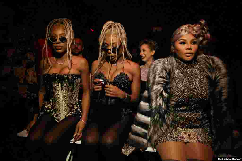 Shannon Clermont, Shannade Clermont e Lil&#39; Kim no New York Fashion Week 2018 (Semana da Moda de Nova Iorque)