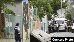 日本大阪2018年6月18日发生强震(日本共同社）