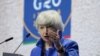 La secretaria del Tesoro de los Estados Unidos, Janet Yellen, habla durante una conferencia de prensa en una reunión de ministros de Economía, Finanzas y gobernadores de bancos centrales del G20 en Venecia, Italia, el 11 de julio de 2021.