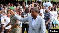 Le président Faure Gnassingbe, vainqueur de l'élection présidentielle du 25 avril au Togo.