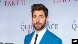 John Krasinski menghadiri pemutaran perdana dunia "A Quiet Place Part II" Paramount Pictures di New York pada 8 Maret 2020. (Charles Sykes/Invision/AP, File)