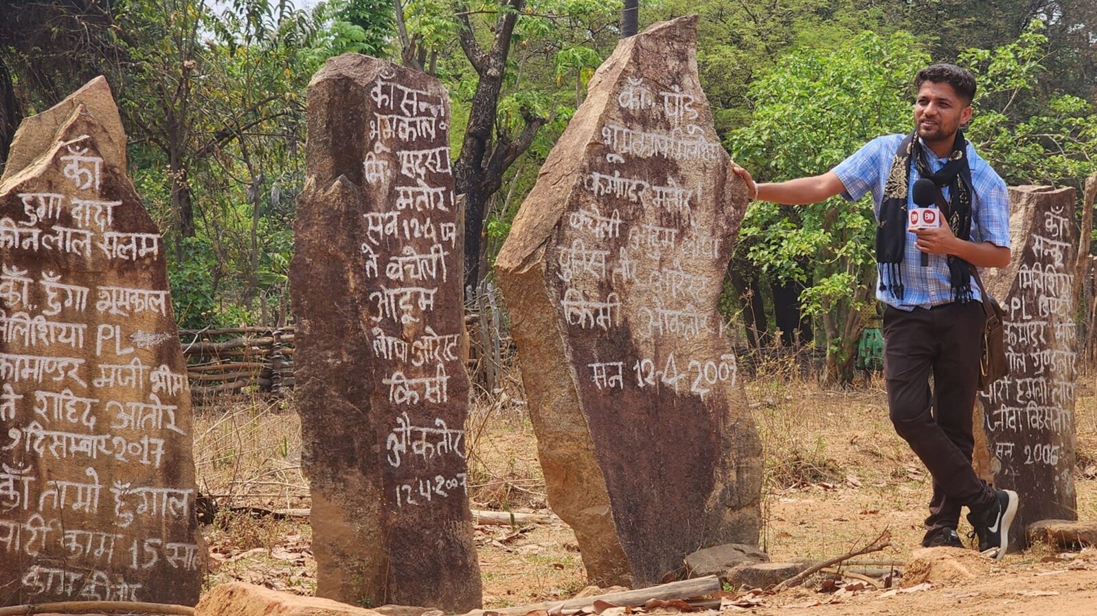 Journalist Mukesh Chandrakar is seen in a photo posted to his Facebook page April 23, 2024.