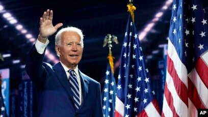 Joe Biden Accepts US Democratic Presidential