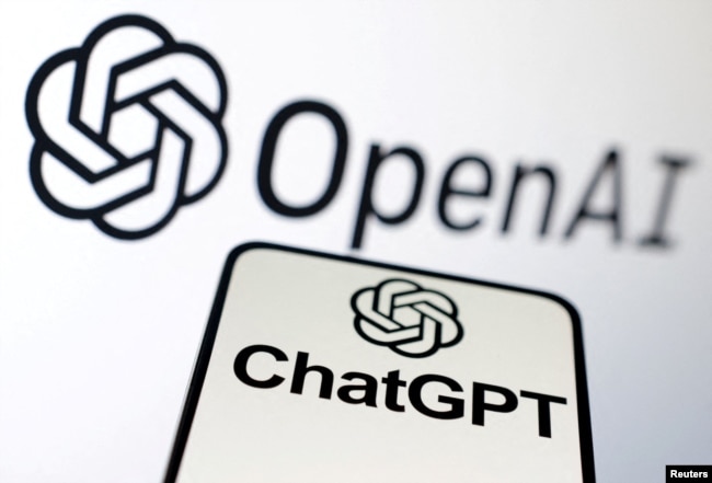 FILE - OpenAI and ChatGPT logos are seen in this illustration taken, February 3, 2023. (REUTERS/Dado Ruvic/Illustration/File Photo)