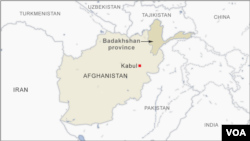FILE - Map of Badakhshan province in Afghanistan. Taliban authorities in Afghanistan said Tuesday that a car bomb blast killed at least two people in the Badakhshan border province.
