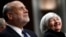 Federal Reserve Chair Janet Yellen, right, and former Federal Reserve Chair Ben Bernanke smile during introductions at a ceremony awarding them both with the Paul H. Douglas Award for Ethics in Government on Capitol Hill in Washington, Nov. 7, 2017. 