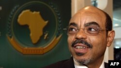 Ethiopian Prime Minister Meles Zenawi (2008 file photo)