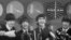 The Beatles a su llegada a Nueva York en 1964. De izquierda a derecha Paul McCartney, Ringo Starr, George Harrison y John Lennon.