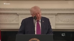 دونالد ترمپ می گوید که رهبری ایران دچار اختلافات داخلی شدید شده است