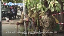 VOA 60: Police thwart attempted protests outside of Kenya parliament, and more