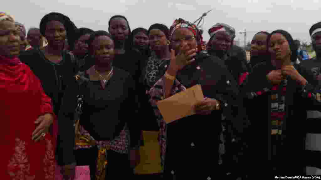 Protesting Chibok Women at The National Assembly.