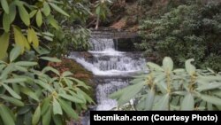 Dingmans Falls is a popular destinations for visitors at the Delaware Water Gap National Recreation Area in Pennsylvania.