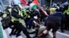 Protesters arrested after clash with police outside Chicago's Israeli consulate