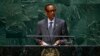 Rwanda president Paul Kagame addresses the 69th United Nations General Assembly at the U.N. headquarters in New York, Sept. 24, 2014.