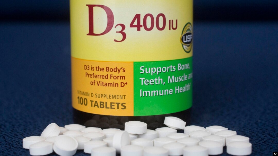 Vitamin D pills are displayed, Wednesday, Nov. 9, 2016, in New York. Doctors are warning about vitamin D again, and it isn't the "we need more" news you might expect.